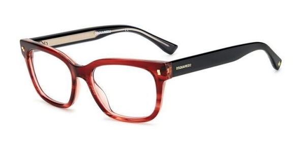DSQUARED D2 0027 STRIPED RED