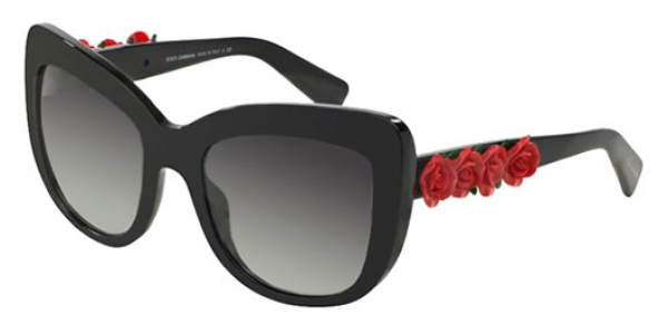 DOLCE & GABBANA DG4252 SPANISH ROSES COLLECTION BLACK RED ROSES