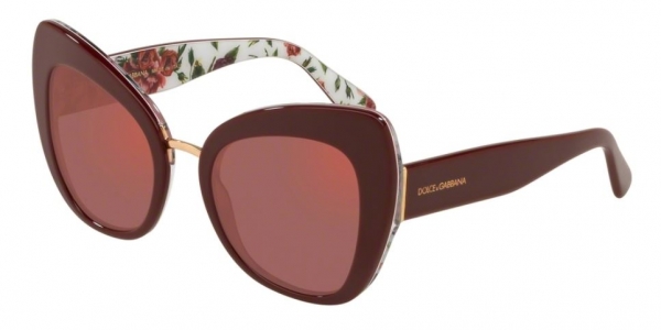 DOLCE & GABBANA DG4319 BORDEAUX ON ROSE AND PEONY