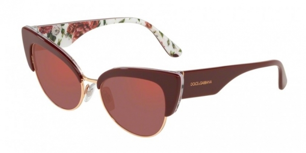DOLCE & GABBANA DG4346 BORDEAUX ON ROSE AND PEONY