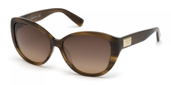 DSQUARED DQ0128 LIGHT BROWN / OTHER / BROWN GRADIENT