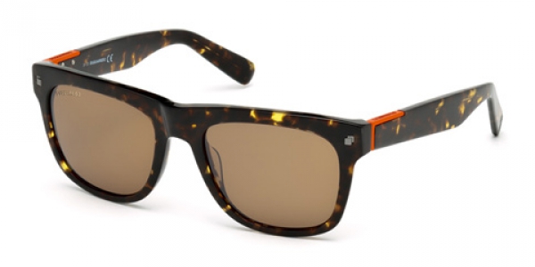 DSQUARED DQ0212 RED HAVANA / BROWN MIRROR