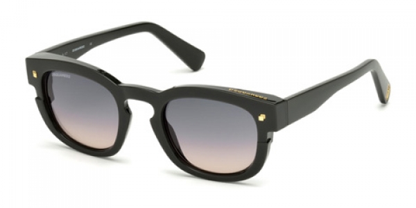 DSQUARED DQ0268 NEW ANDY SHINY DARK GREEN / GREY GRADIENT