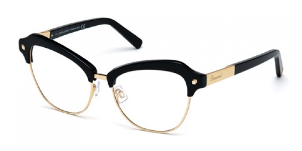 DSQUARED DQ5152 BLACK AND GOLD