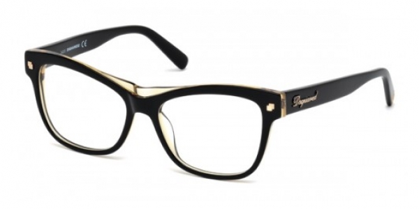 DSQUARED DQ5196 BLACK / CRYSTAL