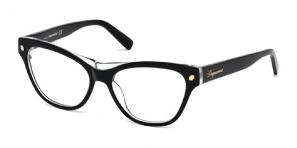 DSQUARED DQ5197 BLACK / CRYSTAL