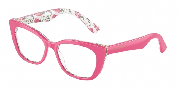 DOLCE & GABBANA DX3357 Pink On Pink Flowers