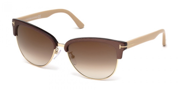 TOM FORD FT0368 FANY DARK BROWN / OTHER / BROWN MIRROR