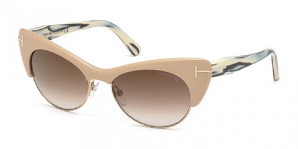 TOM FORD FT0387 LOLA PINK / OTHER / BROWN MIRROR