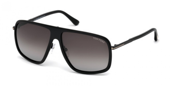 TOM FORD FT0463 QUENTIN SHINY BLACK / GREY GRADIENT