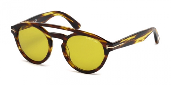 TOM FORD FT0537 CLINT SHINY DARK BROWN / BROWN