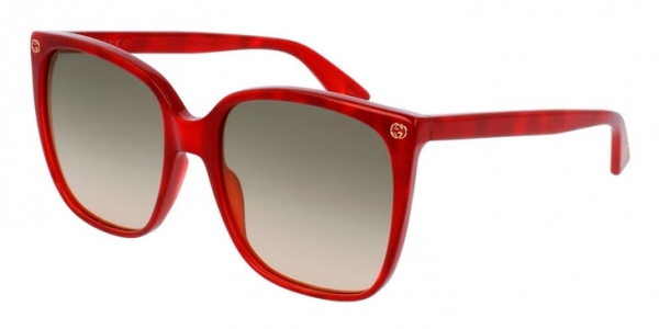GUCCI GG0022S RED / BROWN GRADIENT