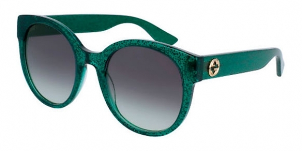 green glitter gucci sunglasses