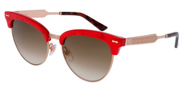 GUCCI GG0055S RED / BROWN GRADIENT