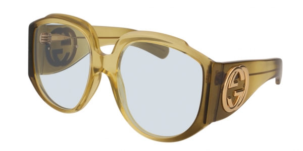 GUCCI GG0151S SHINY SHADED YELLOW/GREEN