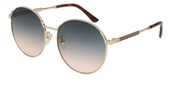 GUCCI GG0206SK GOLD-GOLD-BLUE