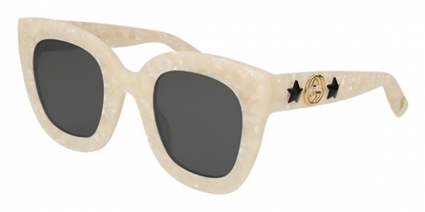 GUCCI GG0208S SHINY PEARL IVORY
