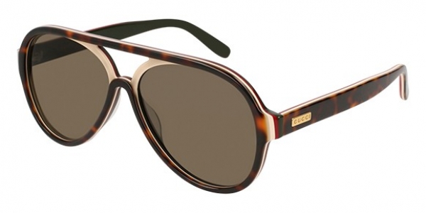 GUCCI GG0270S SHINY MULTILAYER HAVANA-WHITE-RED-G