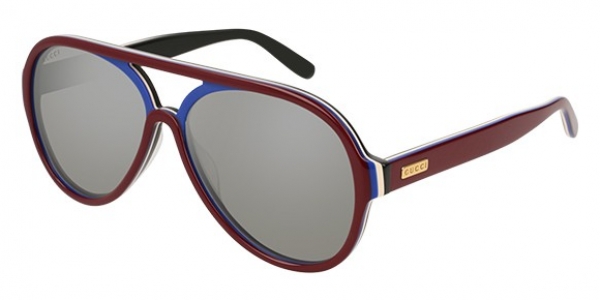 GUCCI GG0270S SHINY MULTILAYER BURGUNDY-BLUE-WHIT