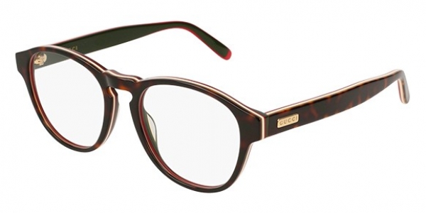 GUCCI GG0273O SHINY MULTILAYER HAVANA-WHITE-RED-G