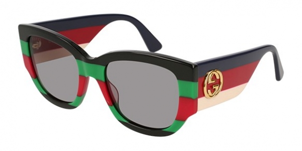 gucci black green and red sunglasses
