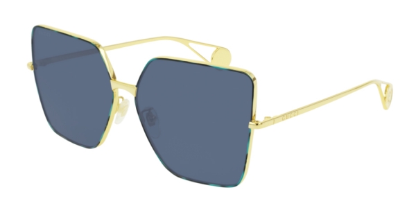 GUCCI GG0436S GOLD-GOLD-BLUE
