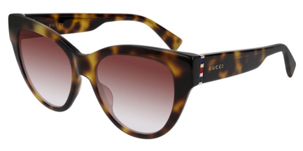 GUCCI GG0460S HAVANA-GOLD-RED