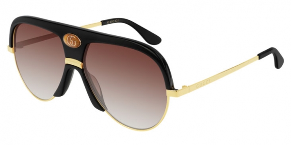 GUCCI GG0477S BLACK-GOLD-RED