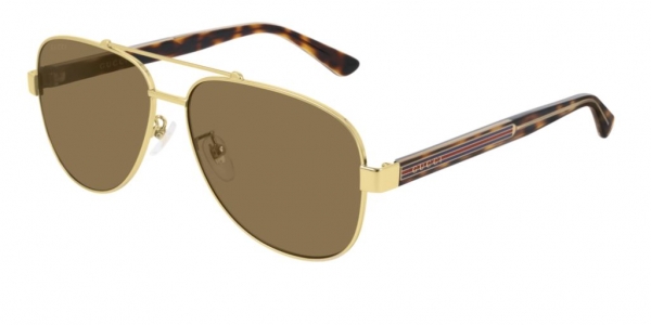 GUCCI GG0528S GOLD-CRYSTAL-BROWN