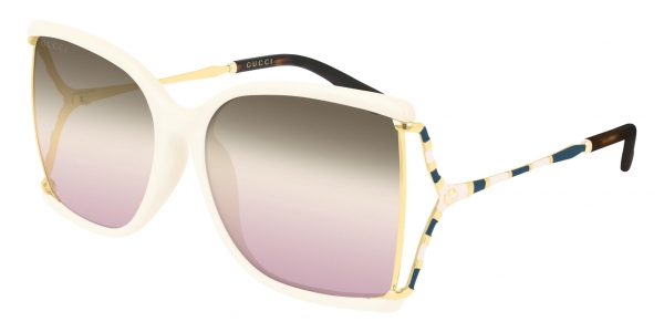 GUCCI GG0592SK IVORY-GOLD-GREY