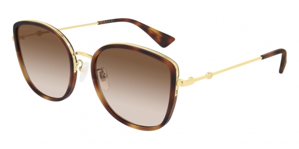 GUCCI GG0606SK NUDE-GOLD-BROWN