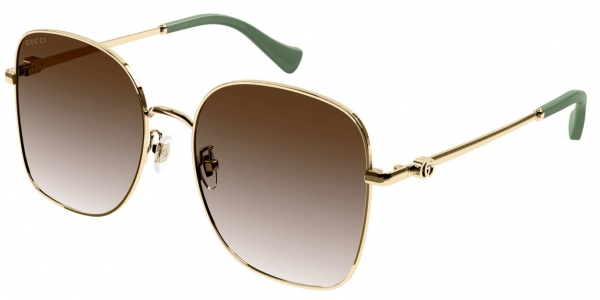 GUCCI GG1143S GOLD-GOLD-BROWN