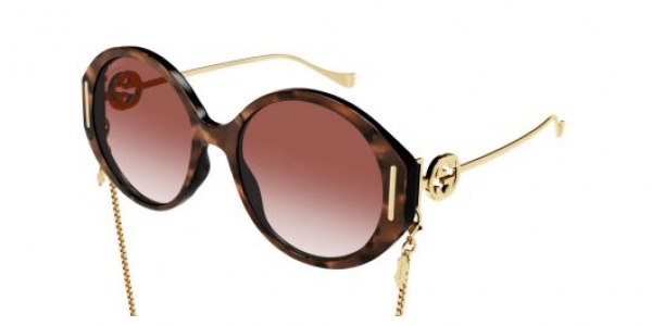 GUCCI GG1202S BROWN-GOLD-RED