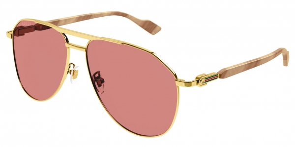 GUCCI GG1220S GOLD-GOLD-BROWN