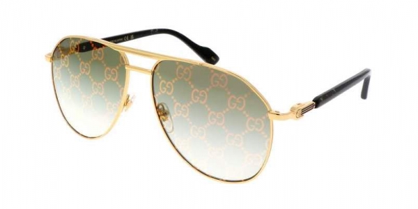 GUCCI GG1220S GOLD-GOLD-GREEN