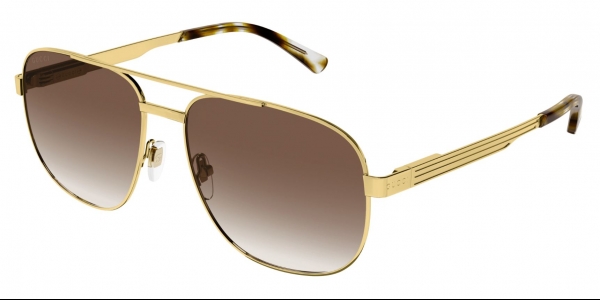 GUCCI GG1223S GOLD-GOLD-BROWN