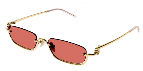 GUCCI GG1278S GOLD-GOLD-RED