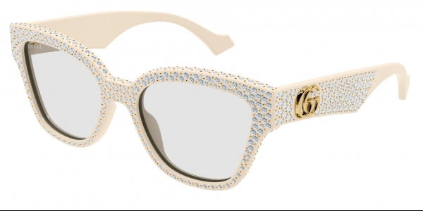 GUCCI GG1424S IVORY-IVORY-TRANSPARENT