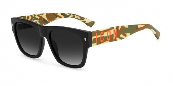 DSQUARED ICON 0004/S BLACK PATTERN GREEN
