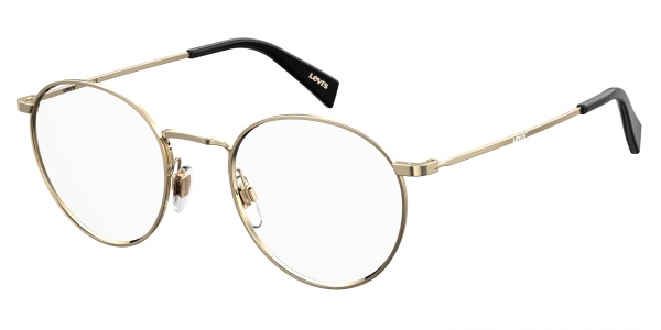  Levi's LV 1007 Oval Prescription Eyeglass Frames, Gold/Demo Lens,  50mm, 21mm : Clothing, Shoes & Jewelry