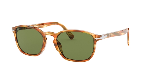 PERSOL PO3234S BROWN STRIPPED YELLOW