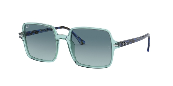 RAY-BAN SQUARE II RB1973 TRASPARENT GREEN