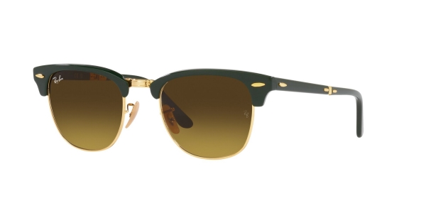 RAY-BAN RB2176 FOLDING CLUBMASTER GREEN ON ARISTA
