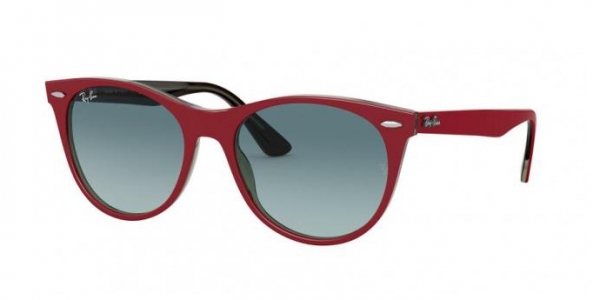 RAY-BAN RB2185 RED ON TRASPARENT GREY