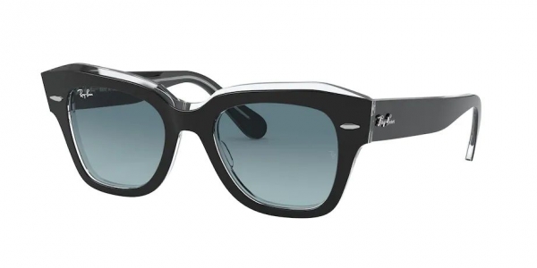 RAY-BAN RB2186 STATE STREET BLACK ON TRASPARENT
