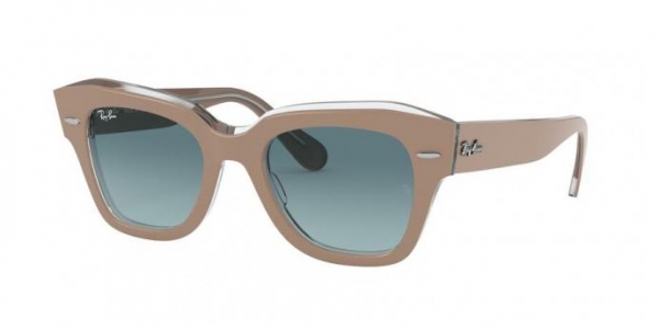 RAY-BAN RB2186 STATE STREET BEIGE ON TRASPARENT