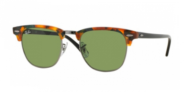 RAY-BAN RB3016 CLUBMASTER SPOTTED GREEN HAVANA