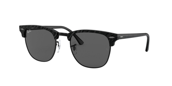 RAY-BAN Clubmaster RB3016 1305B1 TOP WRINKLED BLACK ON BLACK