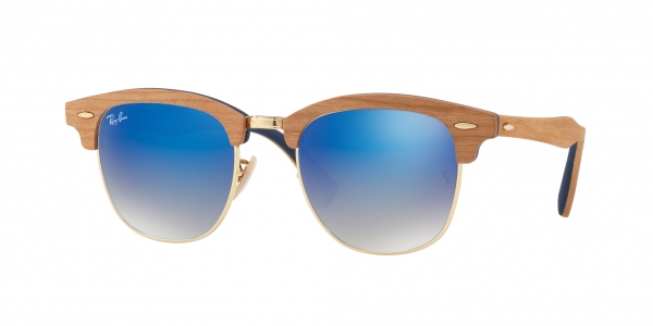 RAY-BAN RB3016M CLUBMASTER WOOD SHINY GOLD