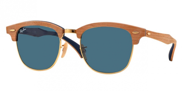 RAY-BAN RB3016M CLUBMASTER WOOD CHERRY RUBBER BLUE